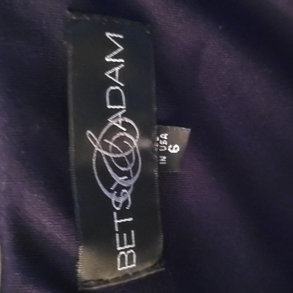 Navy and gold dressy dress - Picture 2 of 5